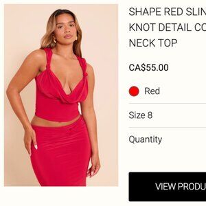 PLT Red Two Piece Set